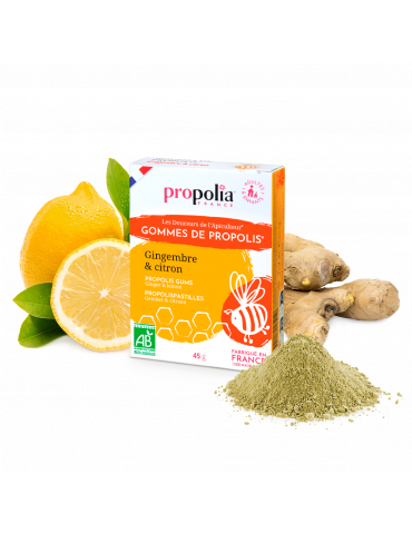 Gommes à la Propolis, Citron & Gingembre BIO 2
