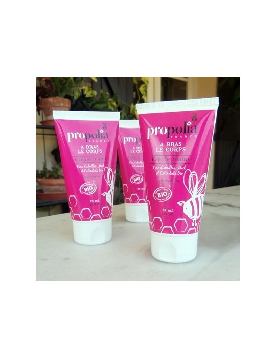 Crème de mains BIO avec Miel, Cire, Calendula