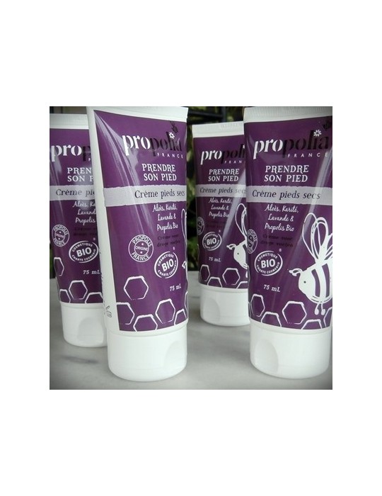 Crème pieds secs avec Aloès, Karité, Propolis BIO