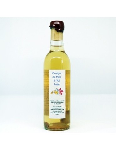 Vinaigre de miel à l'ail rose