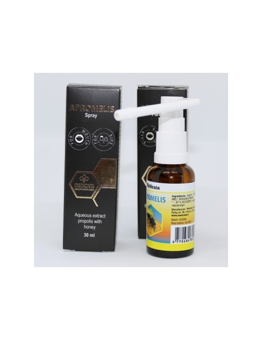 Spray Buccal sans alcool à la propolis miel