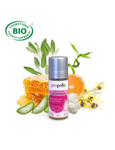 Déodorant Bio Hamamélis, Miel & Cristal d'alun 2