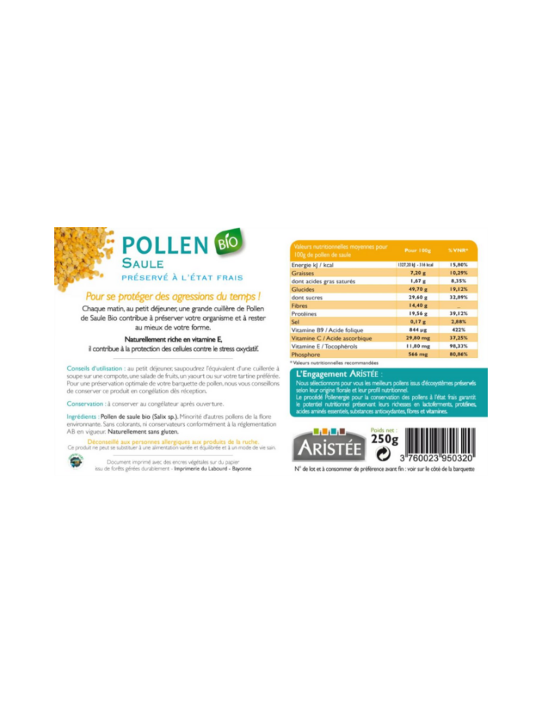 Pollen de Saule BIO Frais