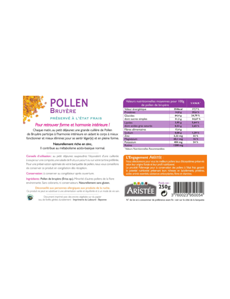 Fresh Heather Bee Pollen