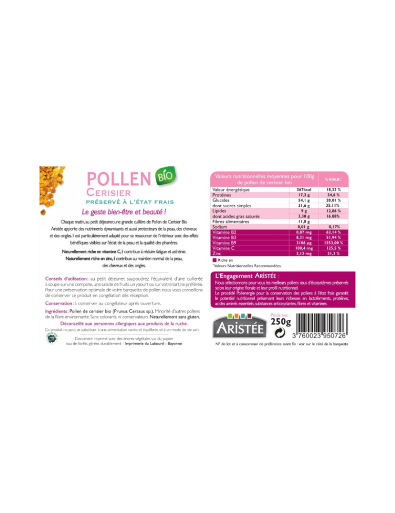 Organic Rock Rose Bee Pollen