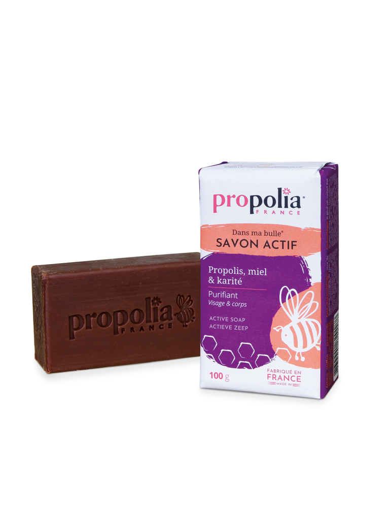 Savon Actif à la Propolis, au Miel et au Karité
