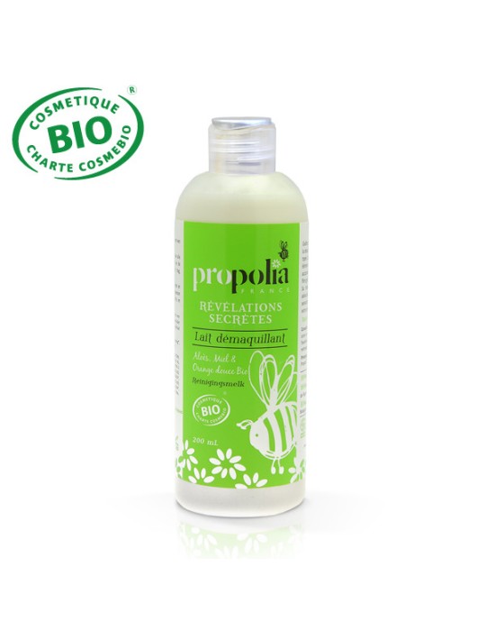 Lait Démaquillant BIO avec Aloés, Miel