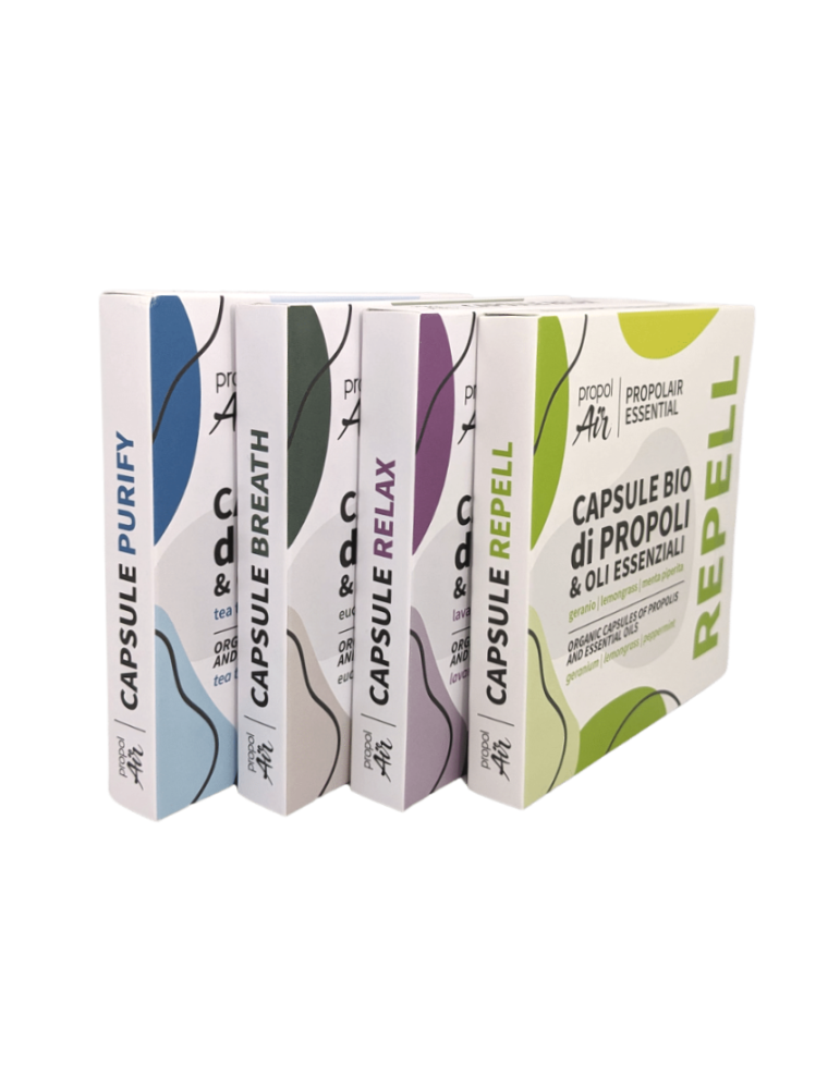 4 Boxes of Propolis & Essential Oils Capsules