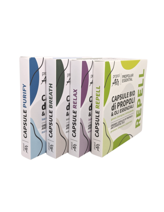 4 Boxes of Propolis & Essential Oils Capsules