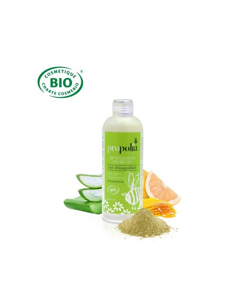 Lait Démaquillant BIO avec Aloés, Miel