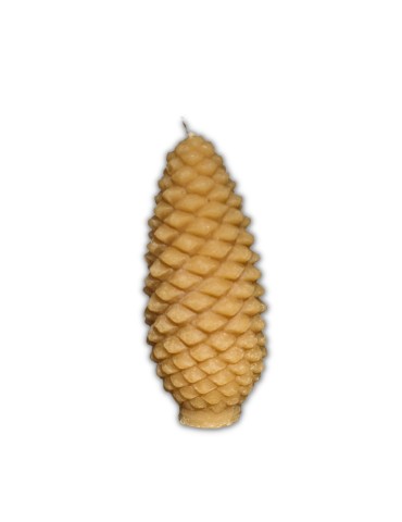 Bougie Pomme de Pin en Cire d'Abeille