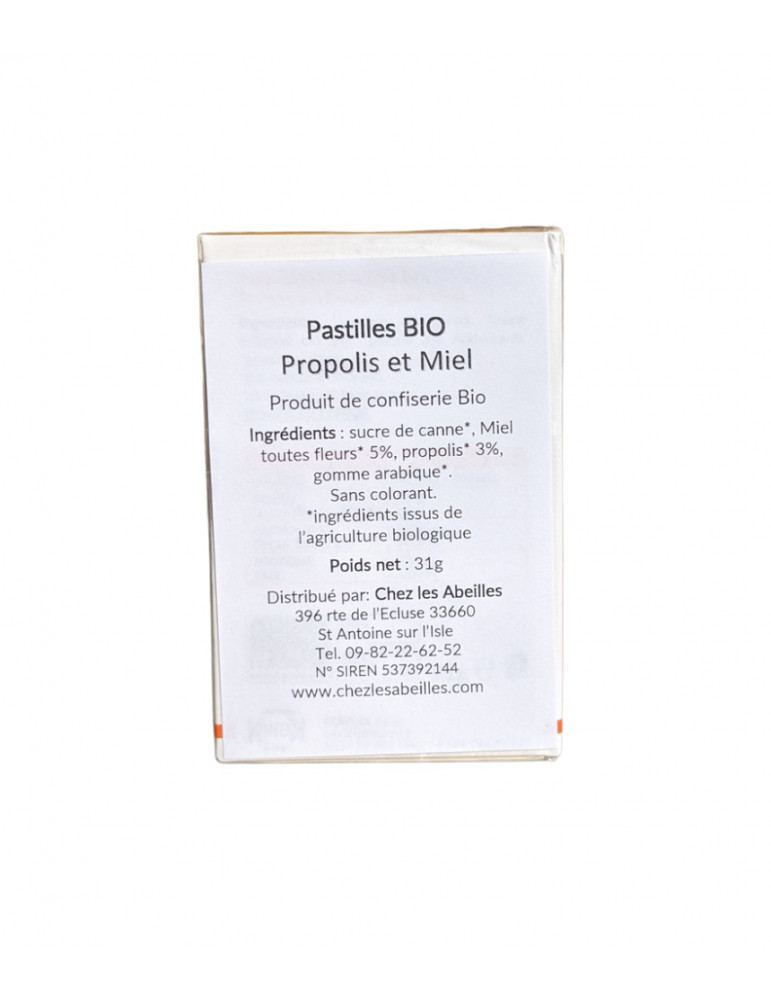 Bonbons Pastilles Propolis & miel, BIO