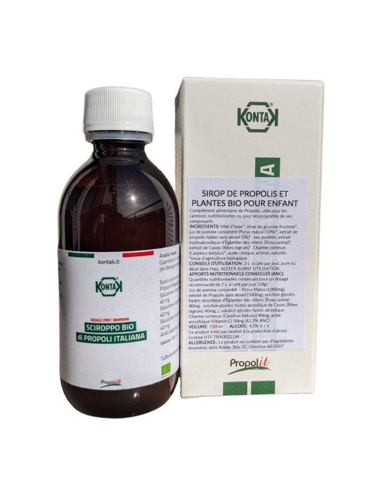 Organic Childrens Propolis, Herbal Cough Syrup