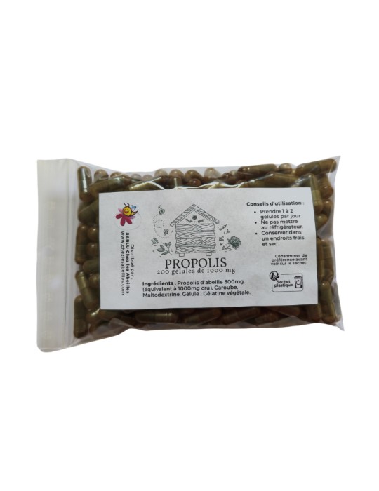 200 Gélules de Propolis, 1000mg
