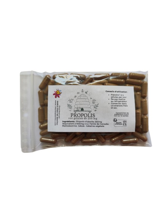 100 Propolis Capsules, 500mg